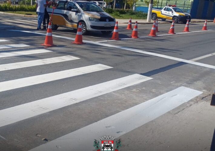 Prefeitura de Campo Limpo Paulista Implanta Nova Faixa de Pedestres na Av. João Amato