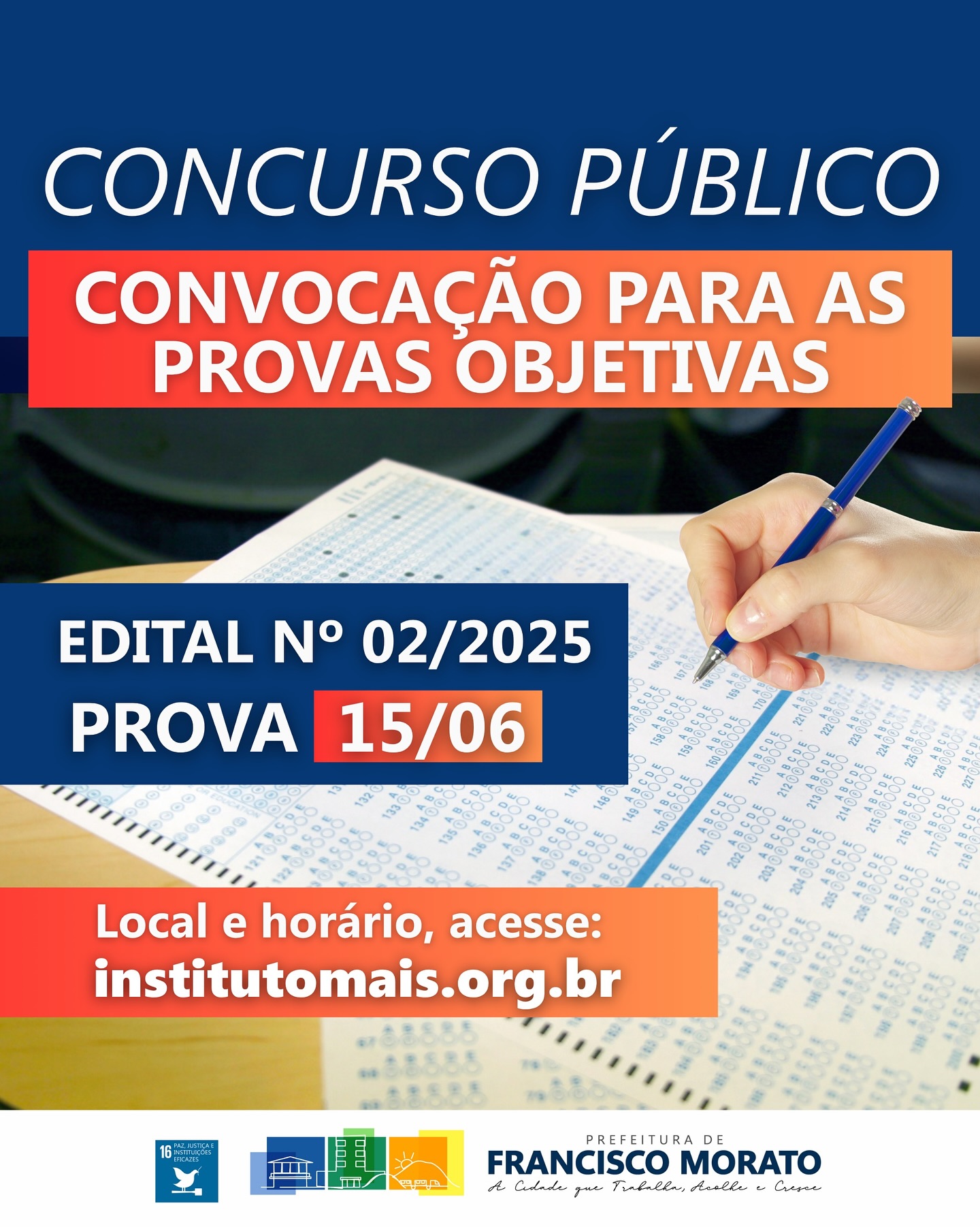 Convocação para provas objetivas