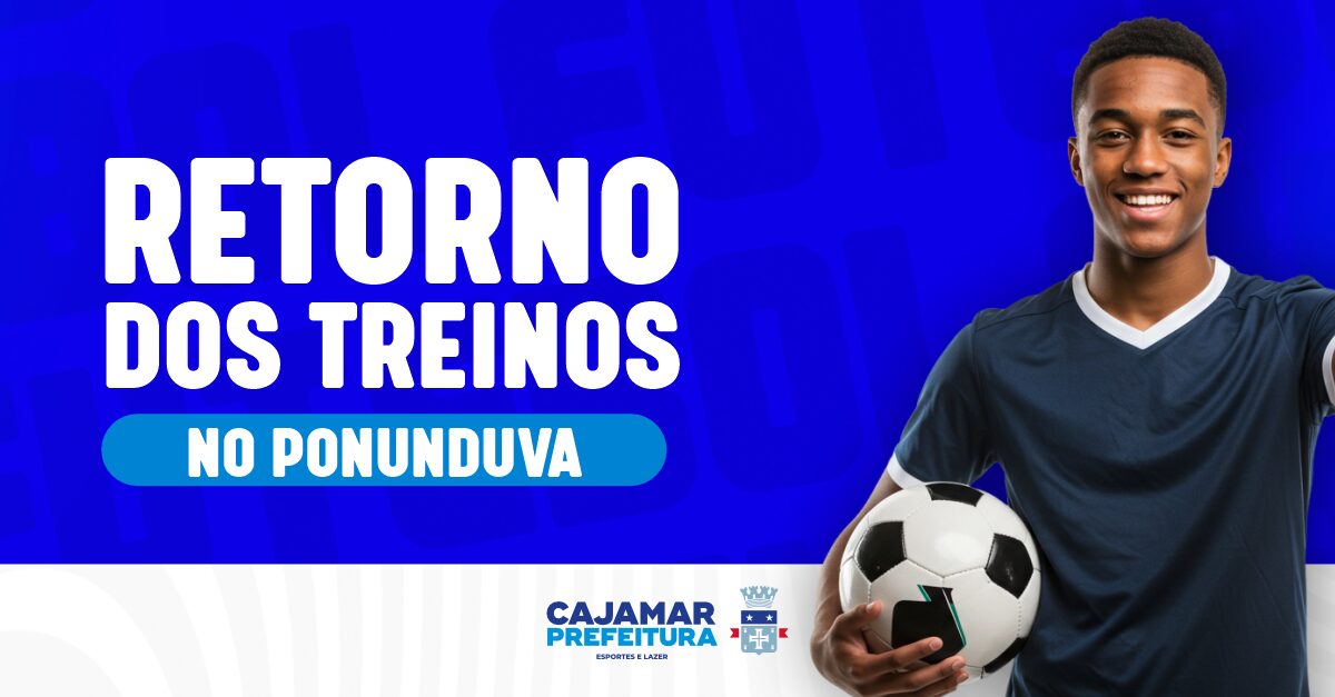 Retorno dos treinos de futebol no Campo do Ponunduva a partir de 02 de agosto!