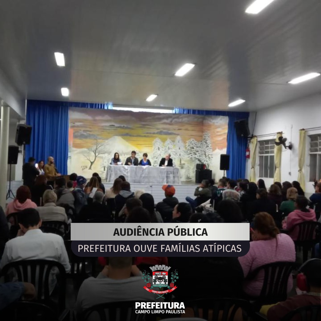 Audiência Pública: Prefeitura ouve famílias atípicas