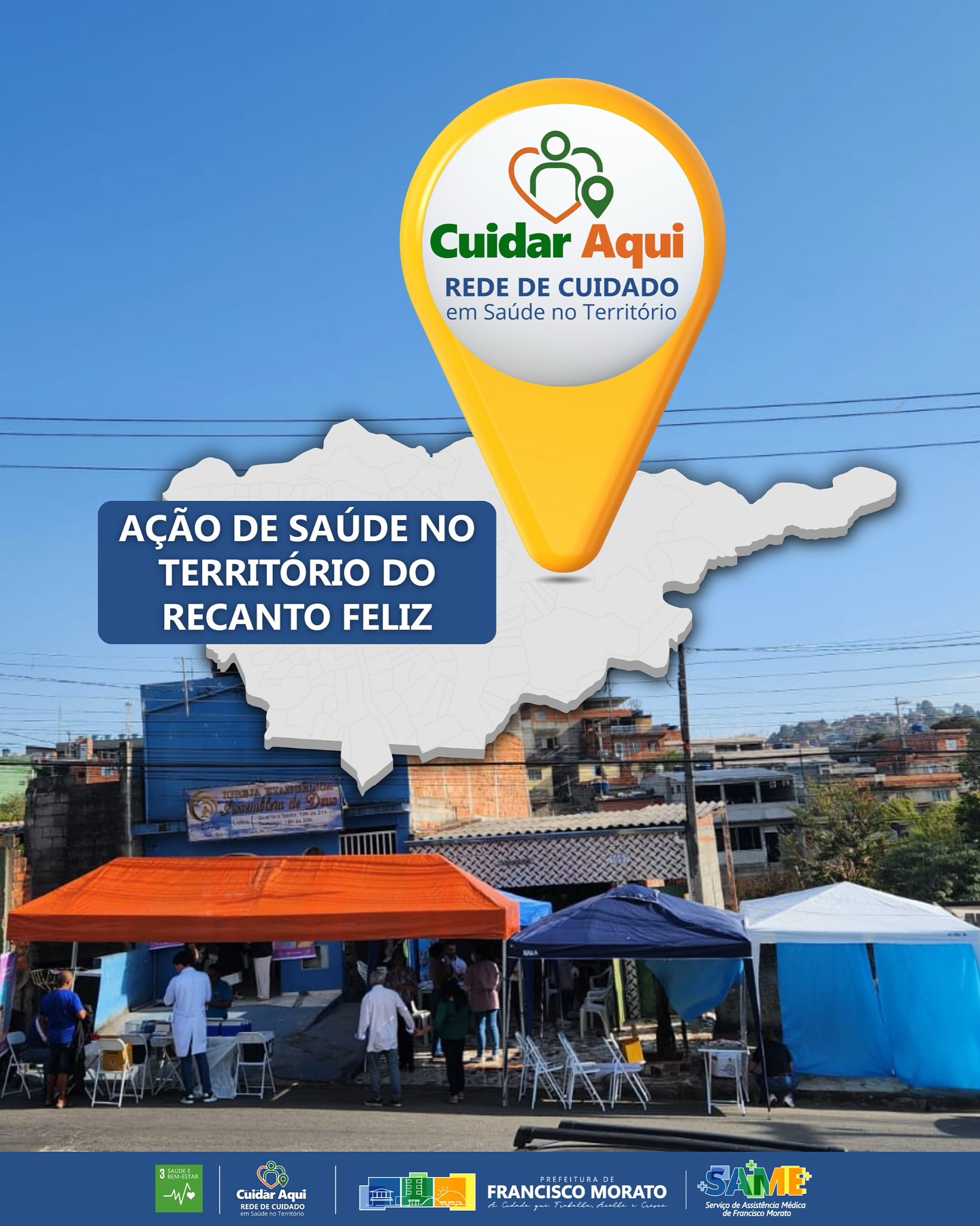 Francisco Morato realiza ação de saúde no bairro Recanto Feliz