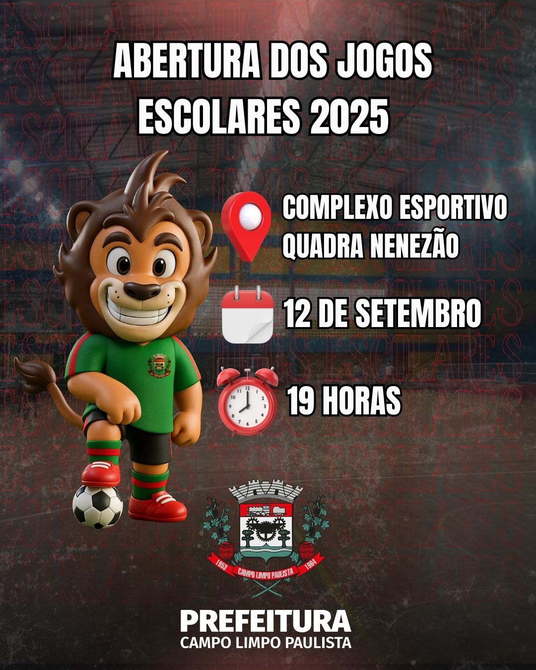 Abertura dos Jogos Escolares em Campo Limpo Paulista