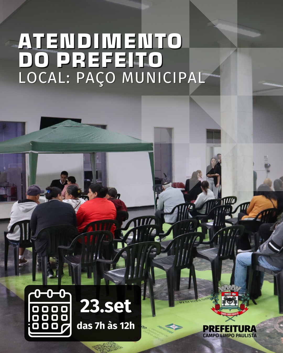 Amanhã é dia do Prefeito ouvir a população em Campo Limpo Paulista