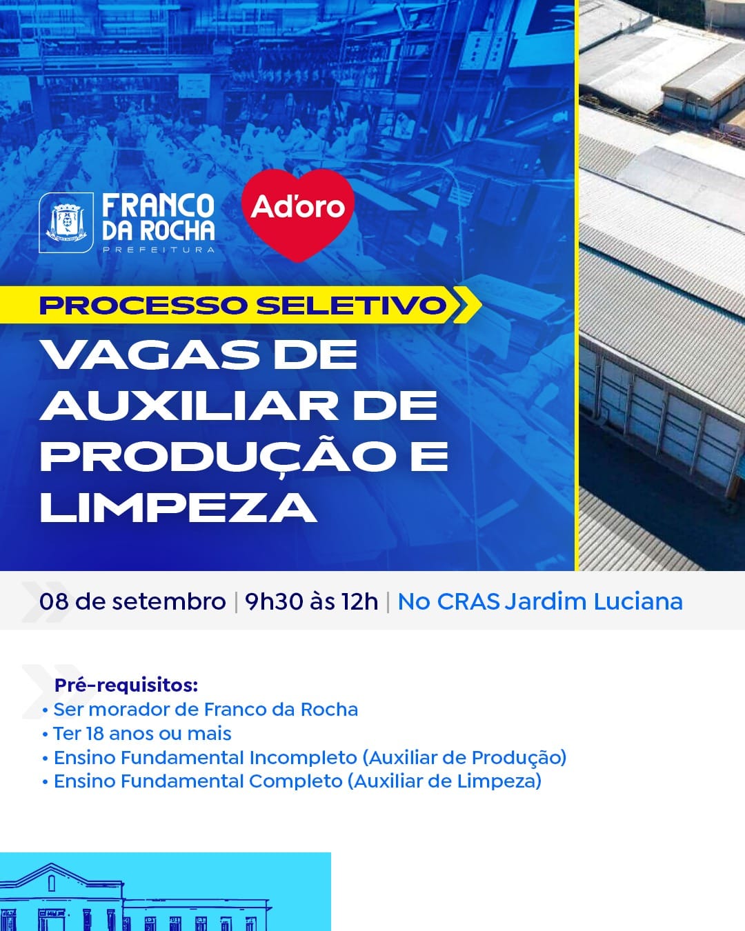 Oportunidade de emprego na área!