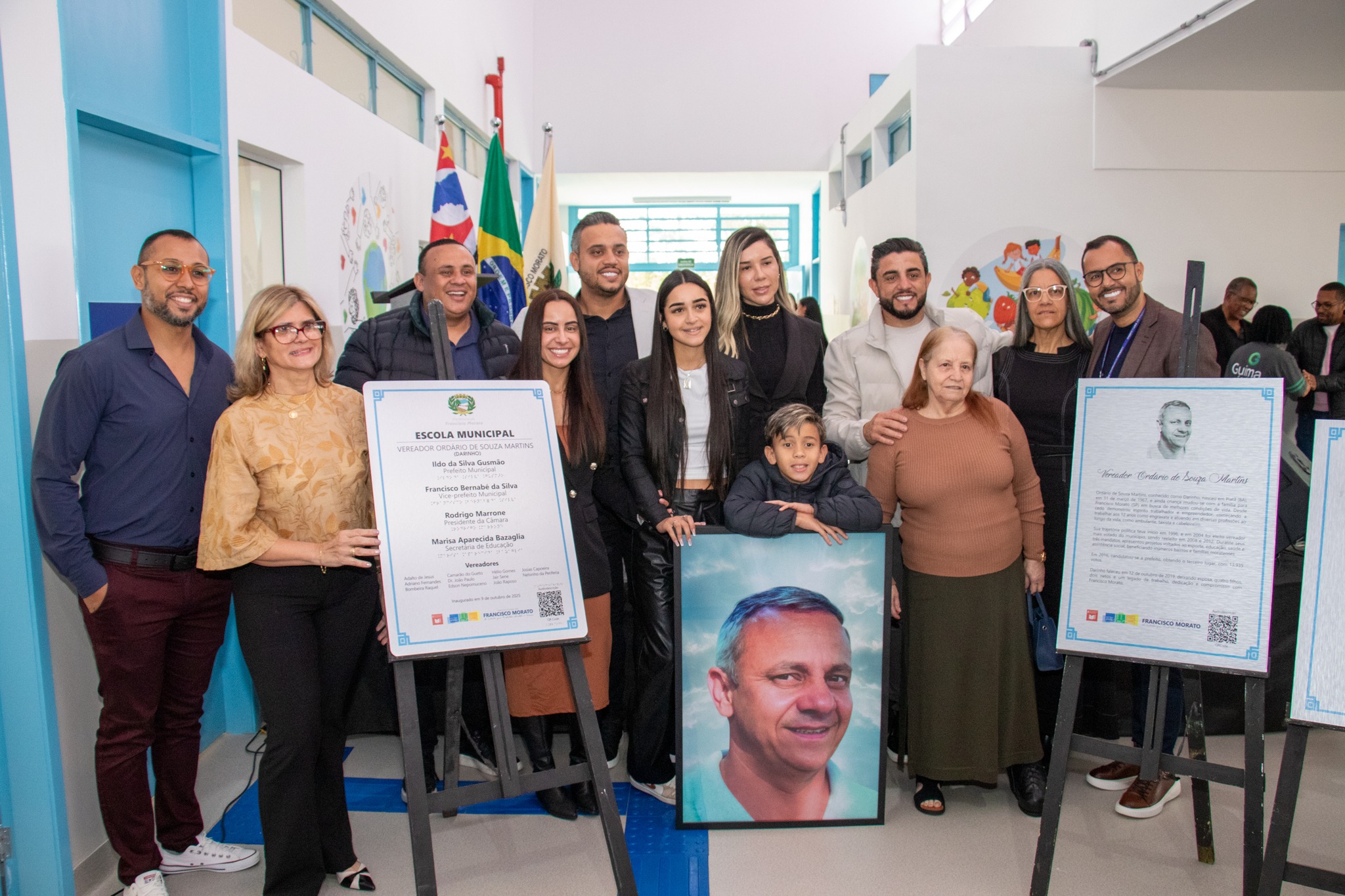 Francisco Morato inaugura Escola Municipal Vereador Ordário de Souza Martins