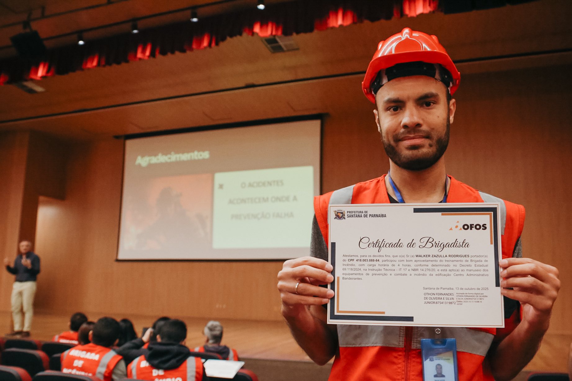 Entrega de Certificados da Brigada de Incêndio garante mais segurança e preparo no Centro Administrativo