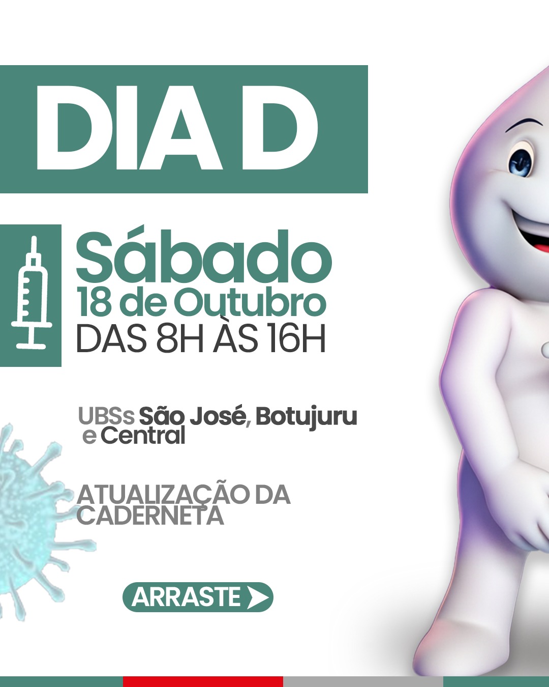 Dia D da Vacinação é neste sábado!