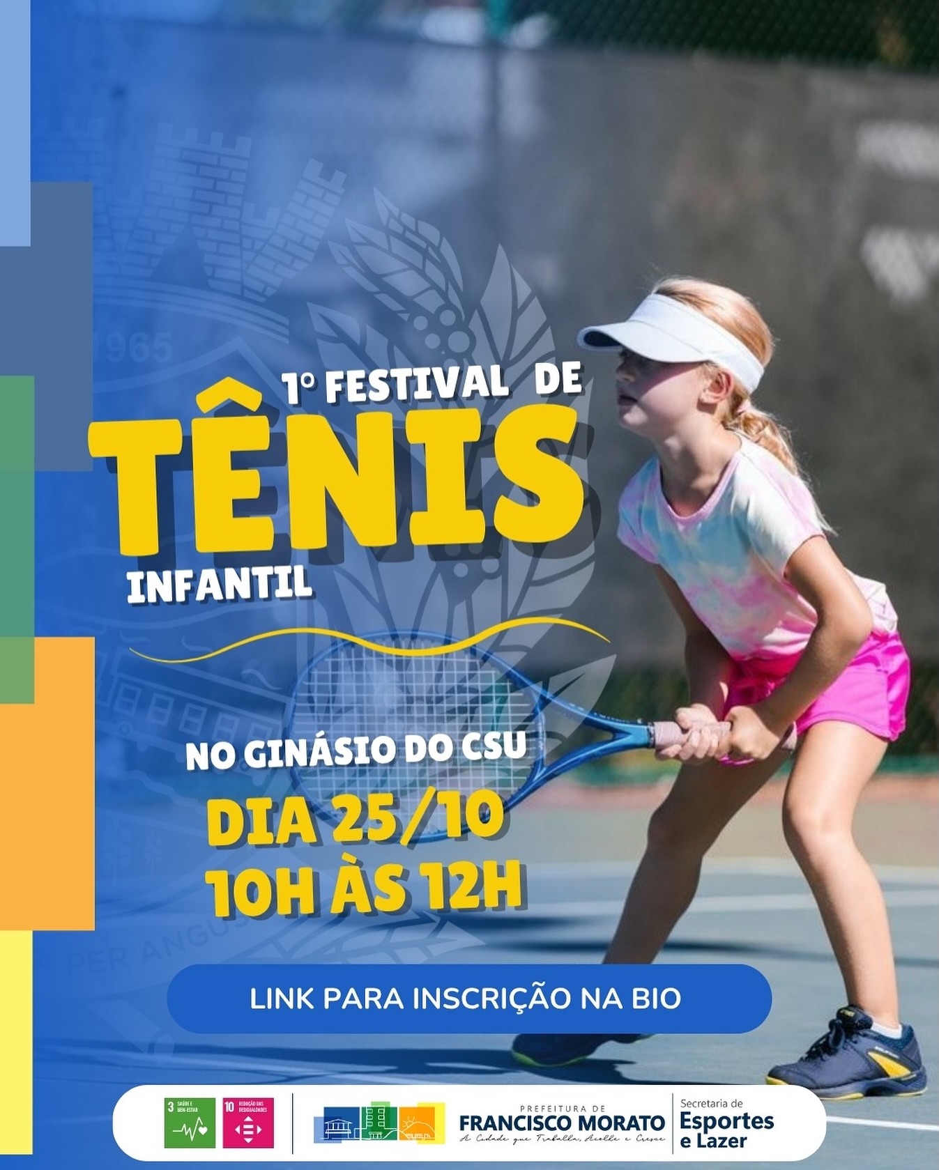 Vem aí o 1º Festival de Tênis Infantil em Francisco Morato