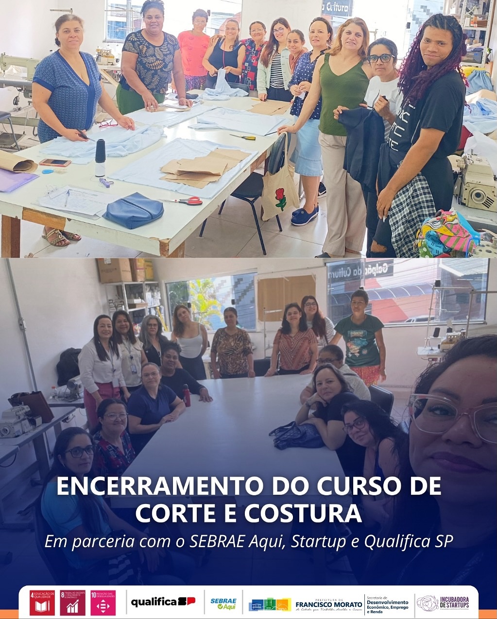 Conclusão do Curso de Corte e Costura: Dedicação e Novas Oportunidades!