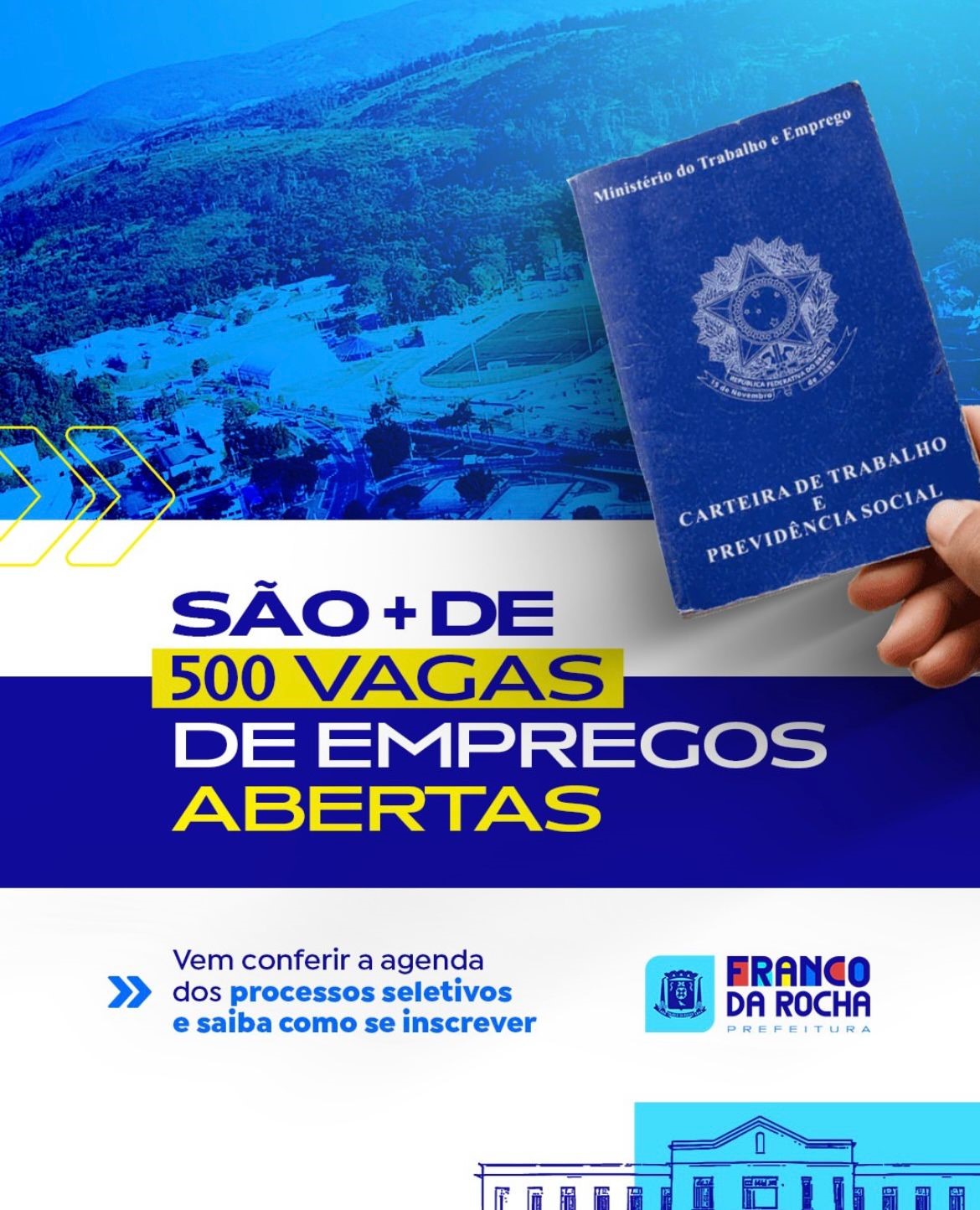 Franco da Rocha tem mais de 500 vagas de emprego abertas