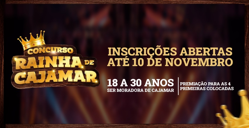 Inscrições abertas para o concurso Rainha de Cajamar 2026