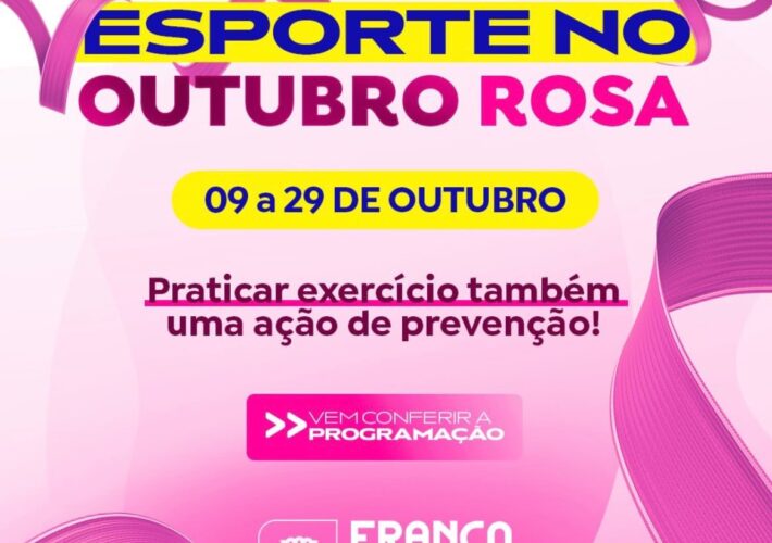 Franco da Rocha promove programação especial do Outubro Rosa com atividades esportivas e de bem-estar