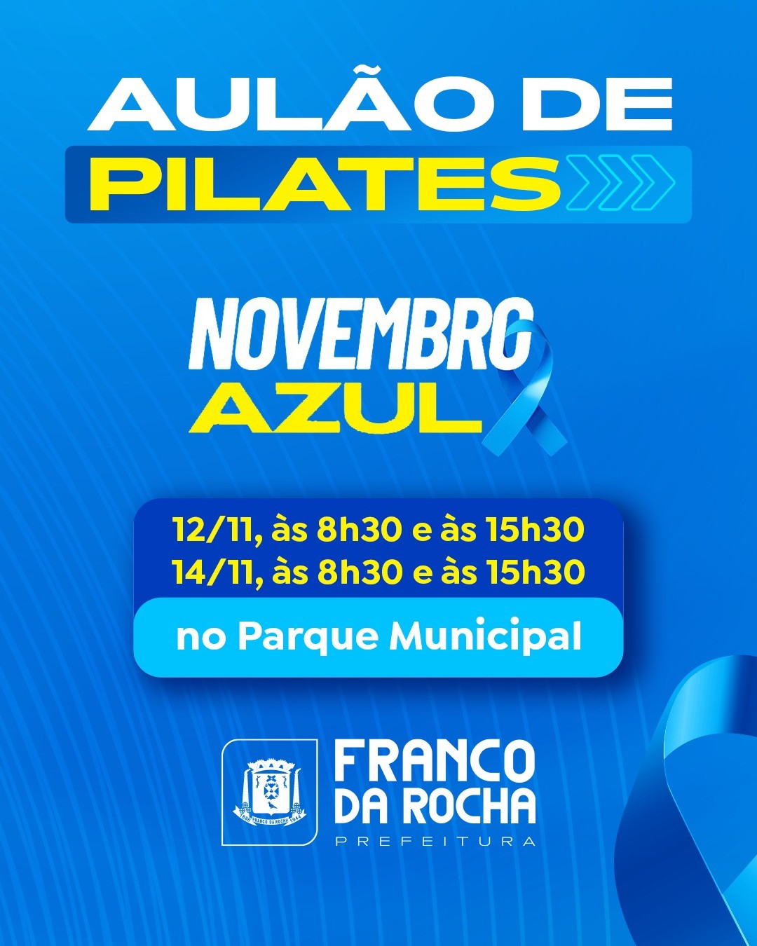 Aulão de pilates Novembro Azul