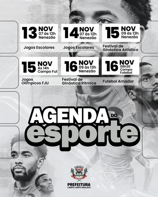 Fique de olho na Agenda do Esporte desta semana