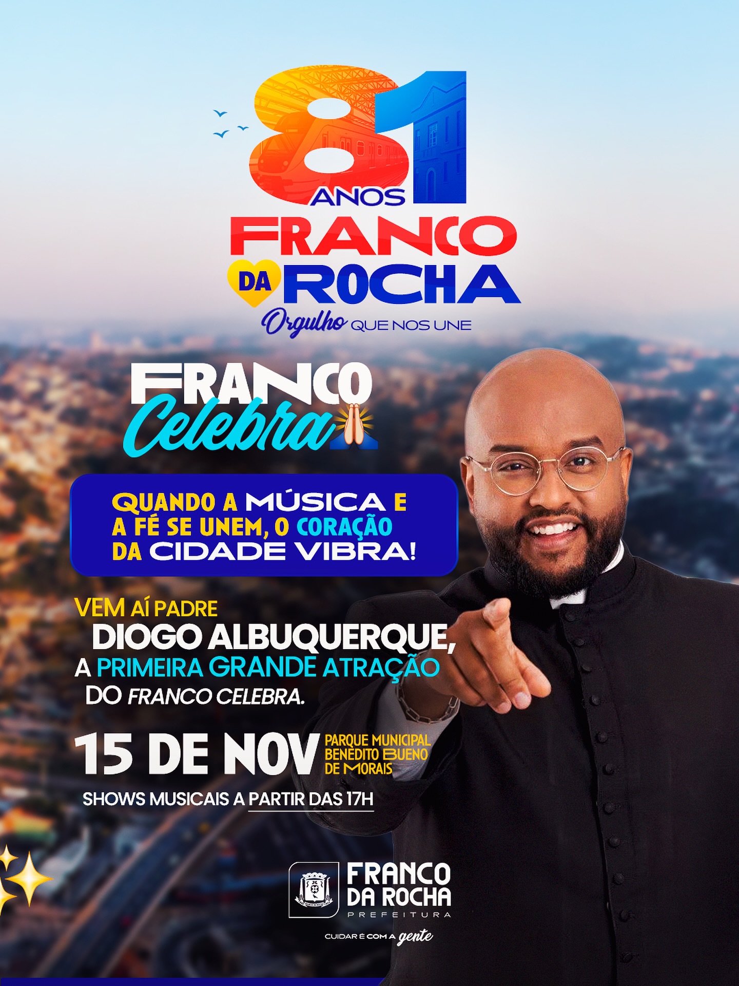 A primeira atração do Franco Celebra já está confirmada!