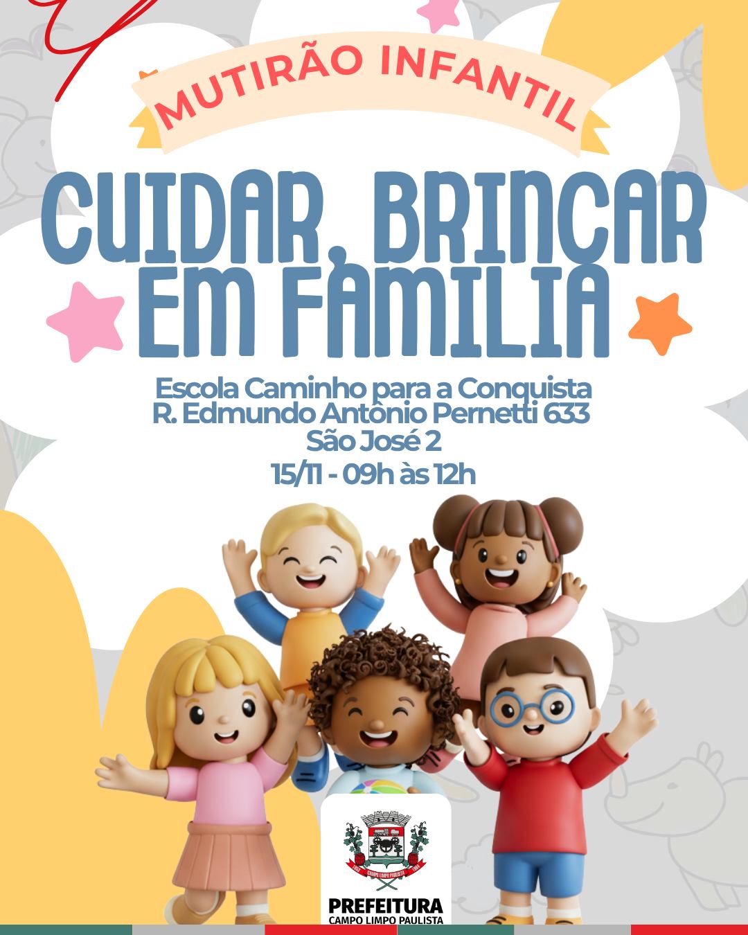 Campo Limpo Paulista realiza mutirão infantil
