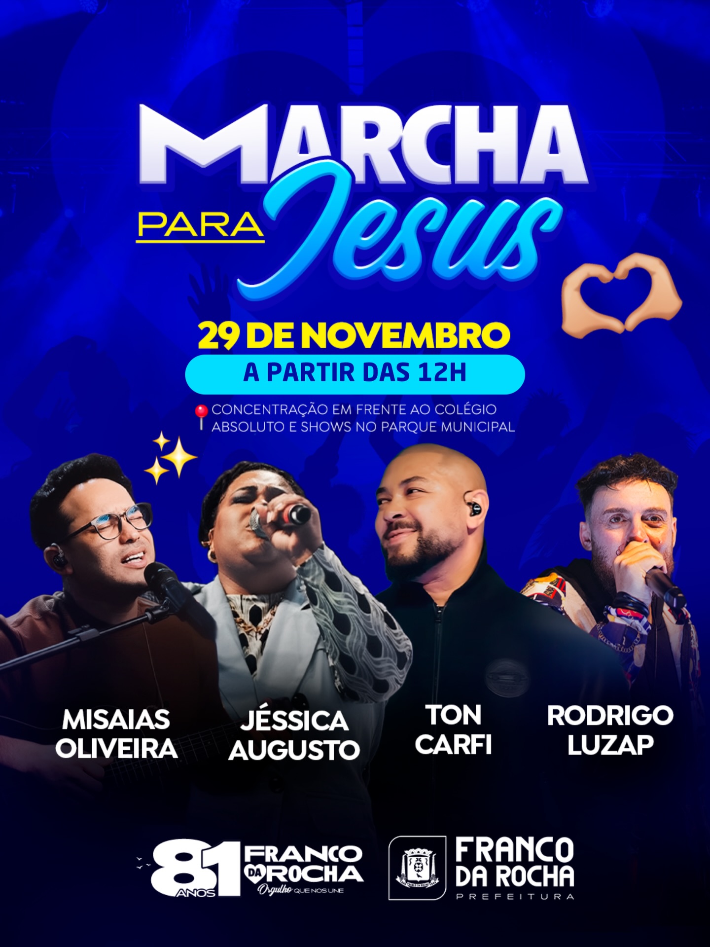 Vem aí Marcha para Jesus de Franco da Rocha!