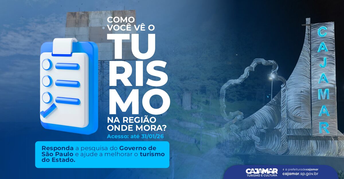 Cajamar participa de pesquisa on-line sobre turismo