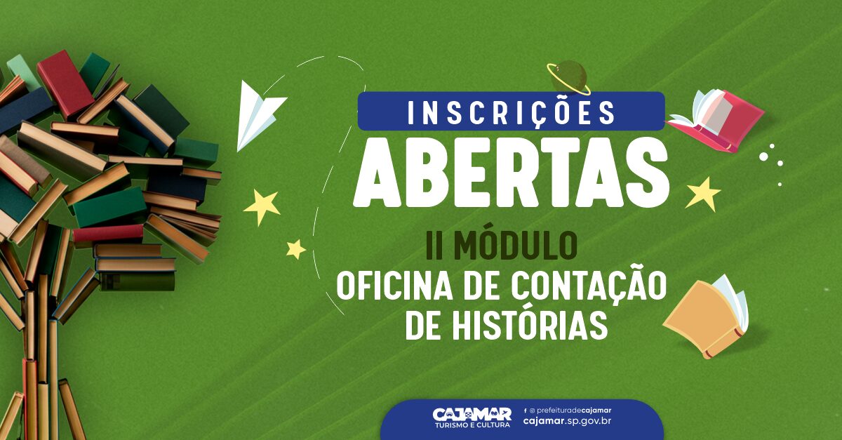 Inscrições abertas para o II Módulo da Oficina de Contação de Histórias em Jordanésia