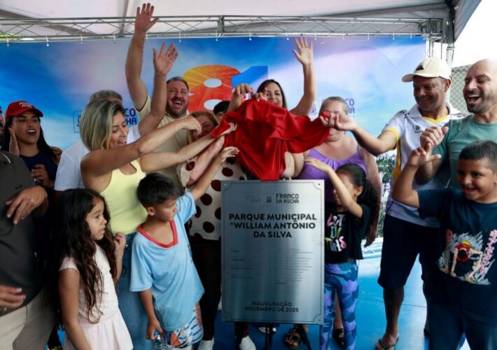 Parque Municipal William Antônio da Silva é inaugurado e transforma rotina no Jardim Luciana