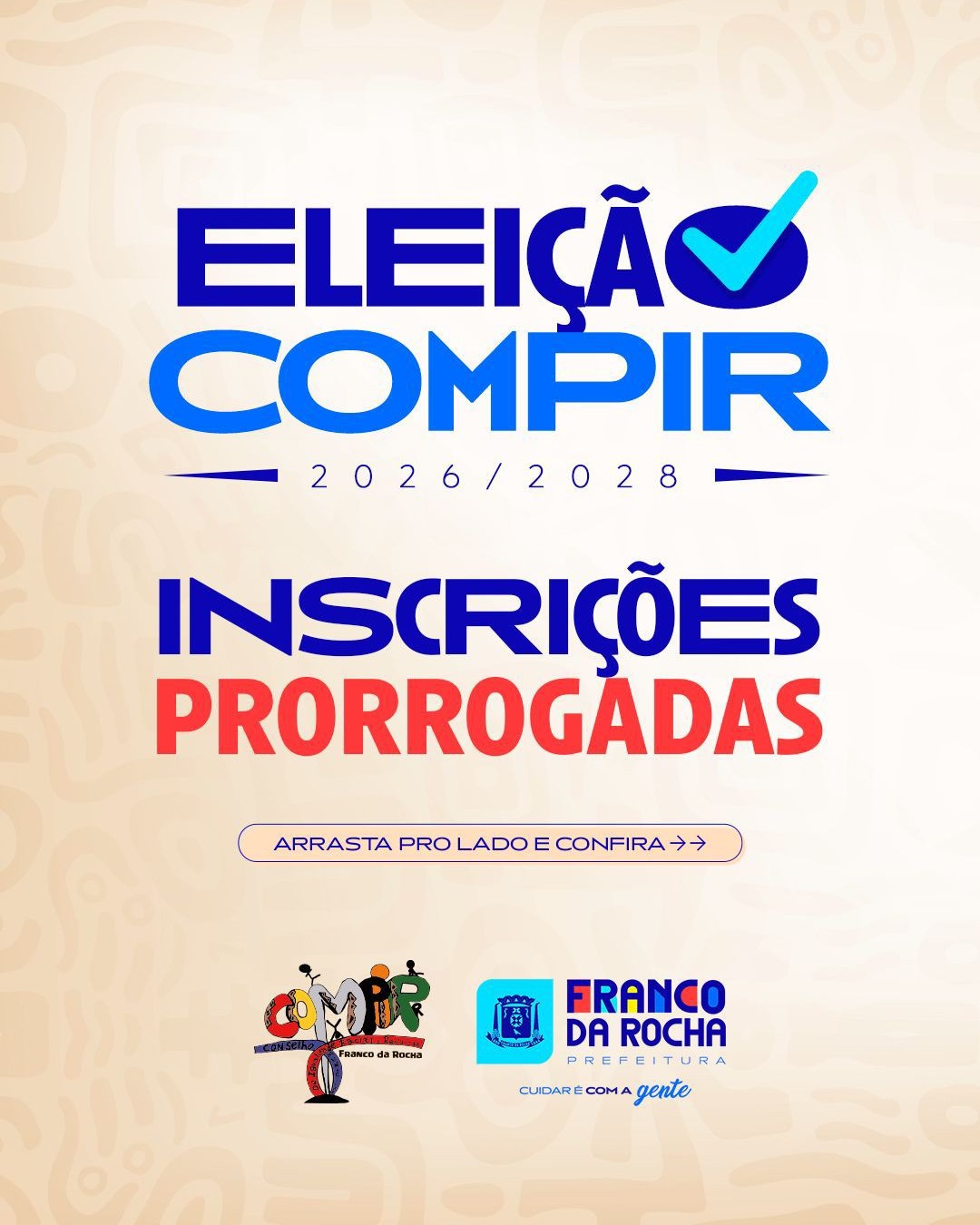 INSCRIÇÕES PRORROGADAS | ELEIÇÃO COMPIR 2026–2028