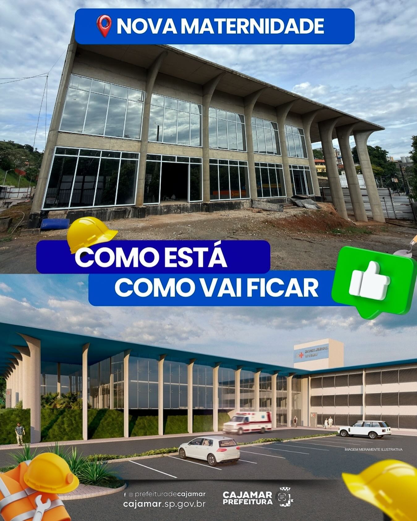 Nova maternidade de Cajamar: Obras em andamento
