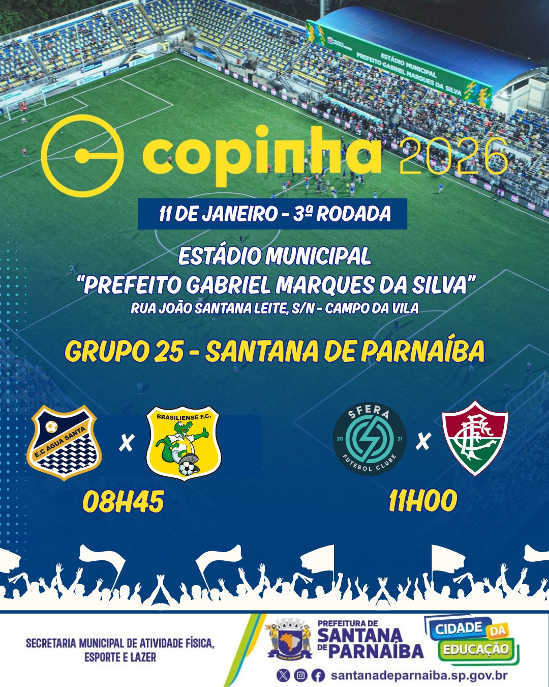 Copinha em Santana de Parnaíba