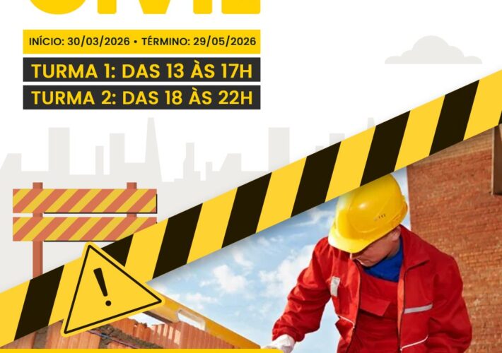 Caieiras oferece curso gratuito de Construção Civil
