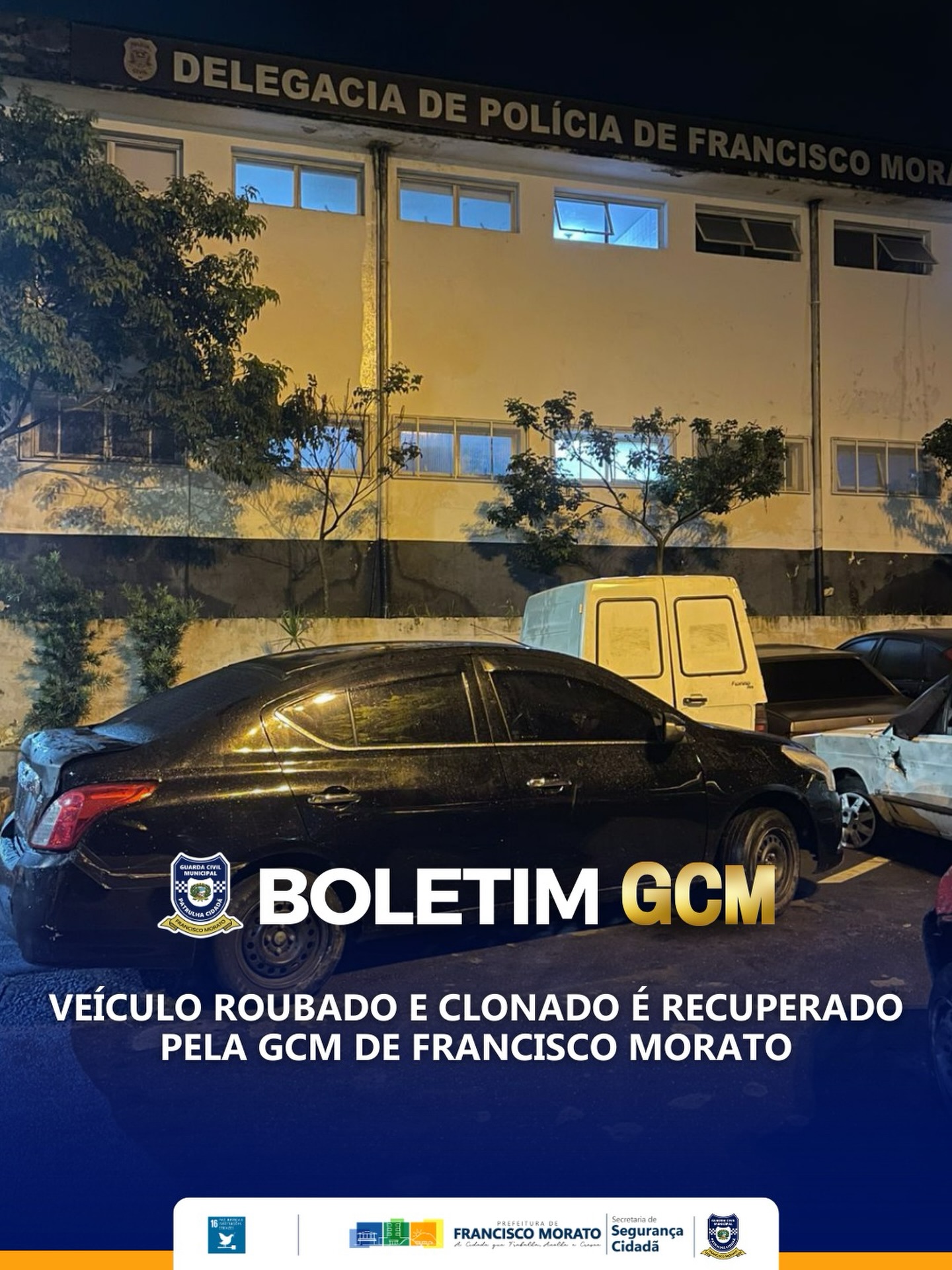 GCM de Morato recupera veículo roubado e clonado
