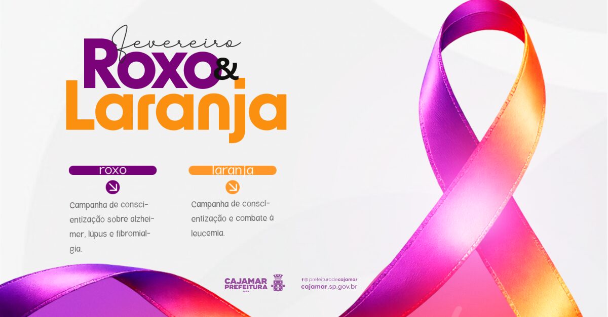 Fevereiro Roxo e Laranja: Cajamar reforça a conscientização sobre Doenças Raras e prevenção à Leucemia