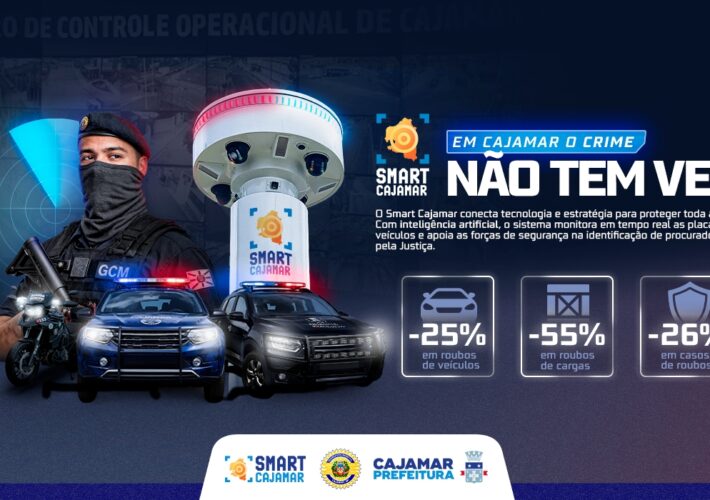Em Cajamar, o crime não tem vez: Smart Cajamar fortalece a segurança com tecnologia e resultados