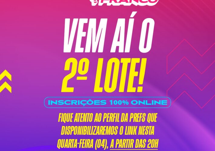 Vem aí o 2º lote do Elas Correm Franco