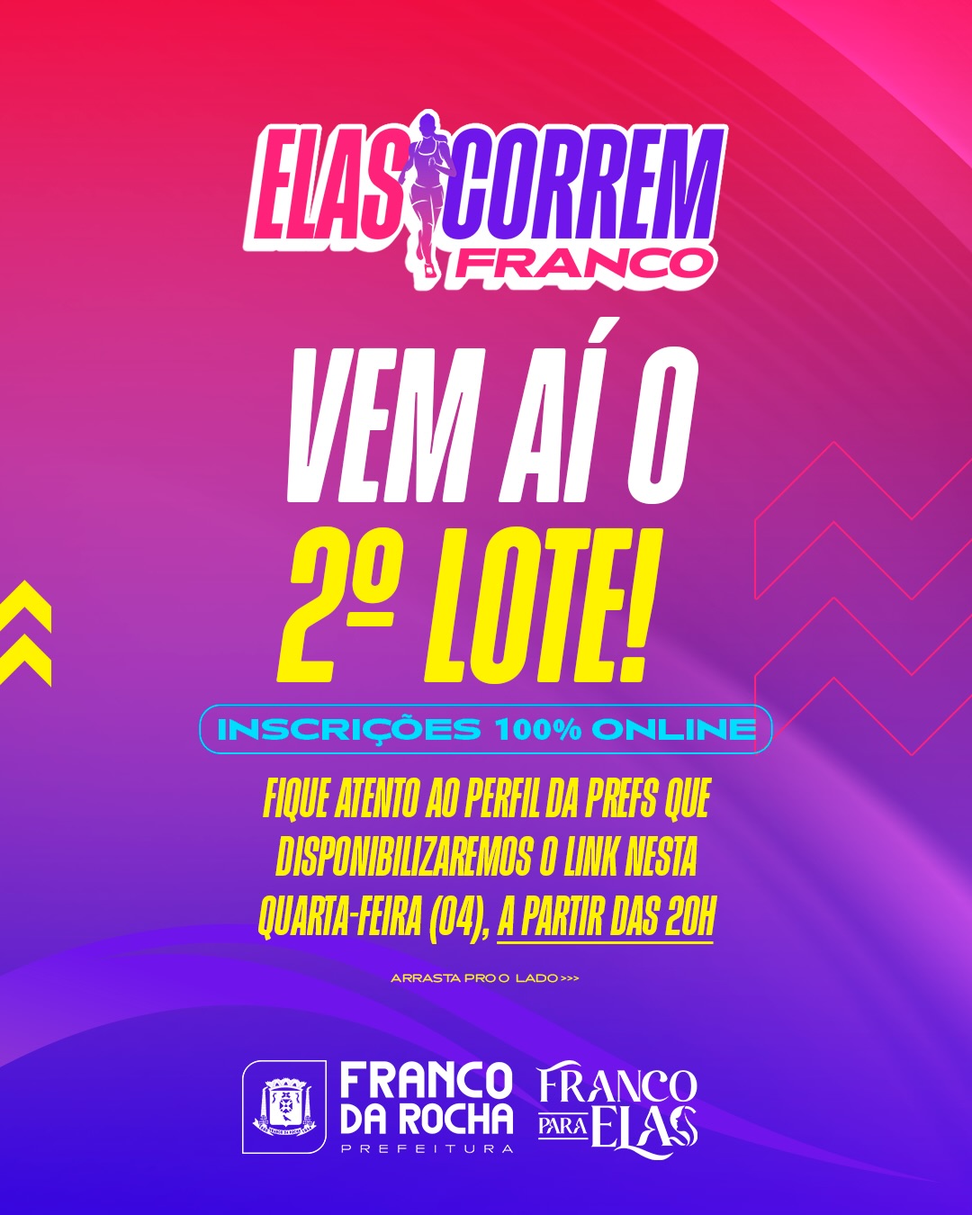 Vem aí o 2º lote do Elas Correm Franco